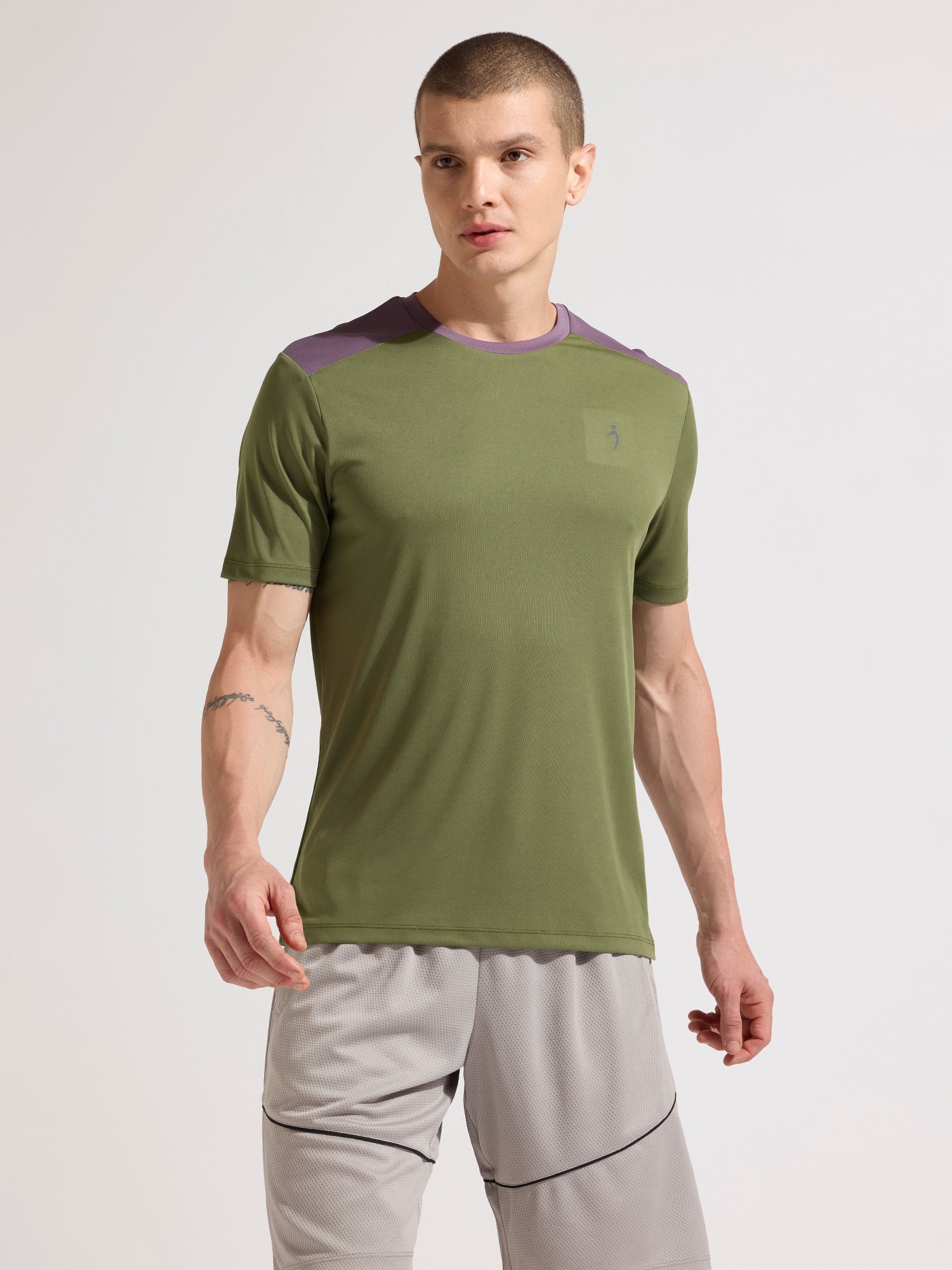 Regular Fit Panelled Tee
