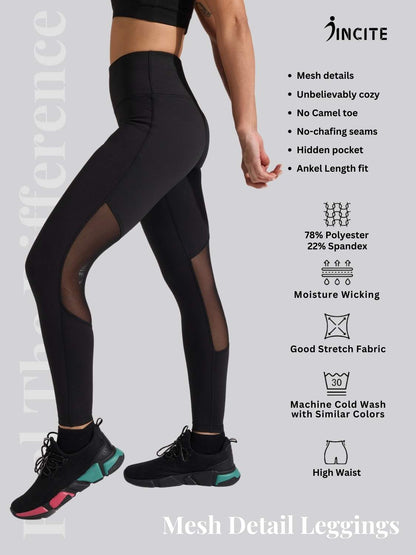 Mesh Detail Leggings